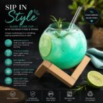 475ml Precision Glass Cocktail Orb with Artisan Stand