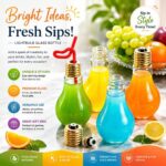Light Bulb Beverage Cup with Straw