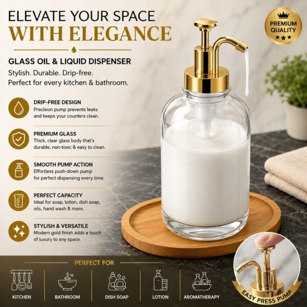 Glass Oil & Vinegar Dispenser