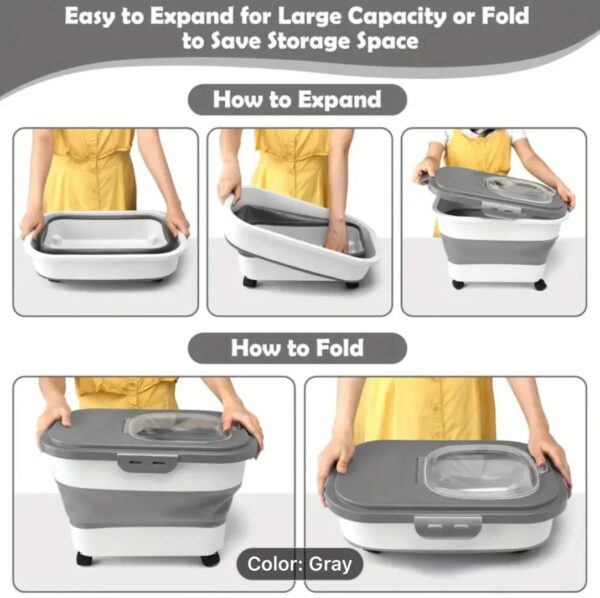 Collapsible Airtight Storage Dispenser