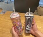 LED 500ml Double-Layer Straw Bottle