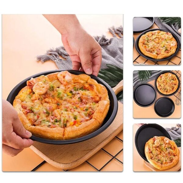 3-Piece Non-Stick Pizza Tray Set