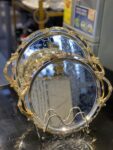 2-Piece Polished Serving Tray Set