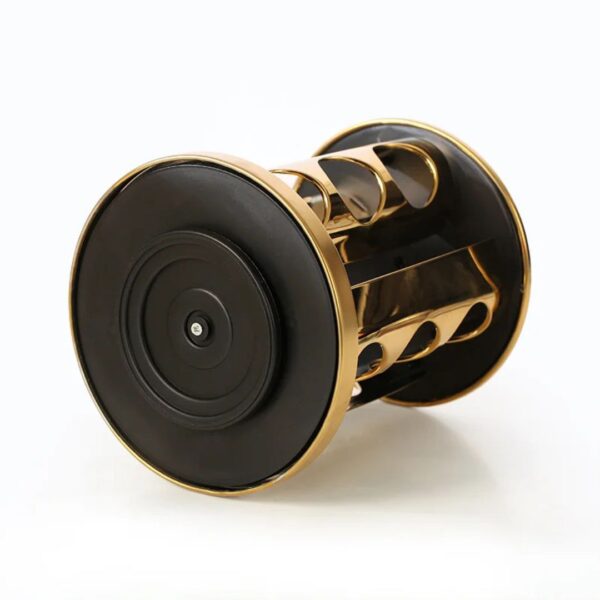 Spin 12-Piece Rotating LED Spice Rack with Mirror Top