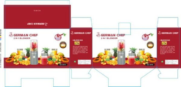 German Chef 2-in-1 Unbreakable Blender & Grinder