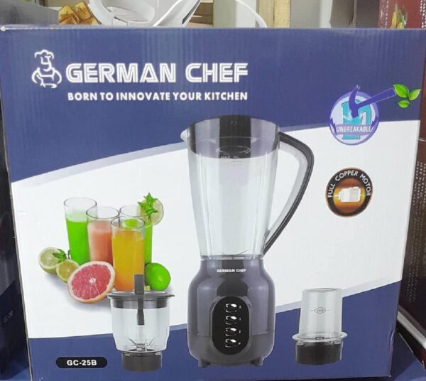 German Chef 3-in-1 Professional Blender & Food Processor