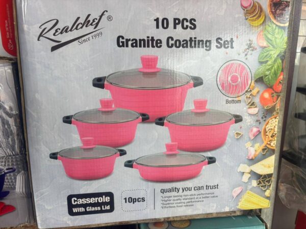 Realchef 10-Piece Premium Die-Cast Cookware Set