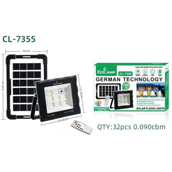 50W Ultra-Bright Solar Floodlight System