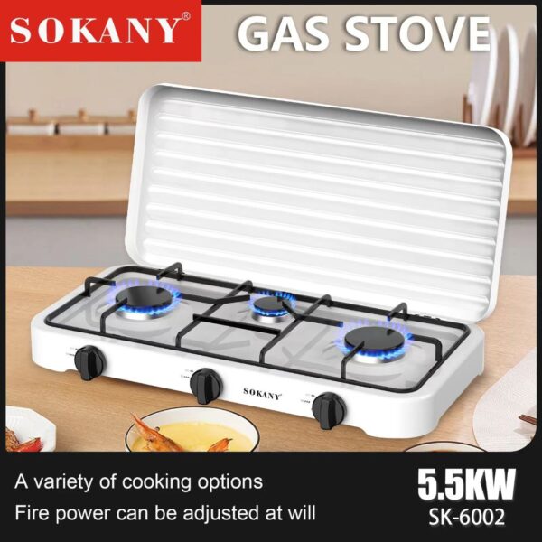 Portable 3-Burner LPG Gas Stove