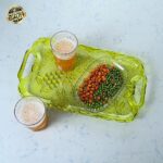 Small Acrylic Berry-Embossed Serving Tray