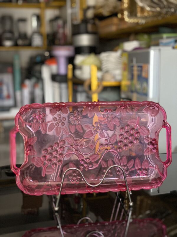 Crystal-Berry Medium Acrylic Decorative Serving Tray