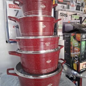 Uakeen 5-Piece Professional Die-Cast Cookware Set