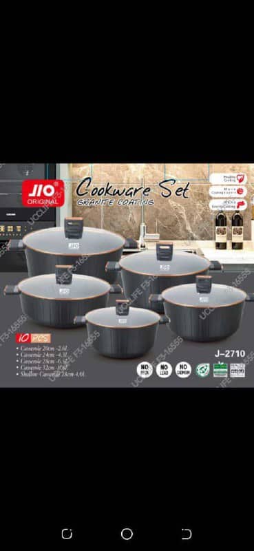 JIO 5-Piece Premium Die-Cast Cookware Set