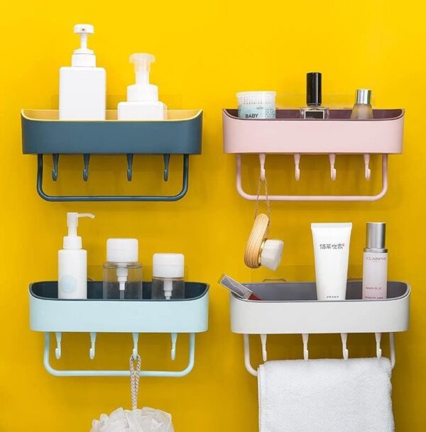Multi-Functional Adhesive Wall Shelf