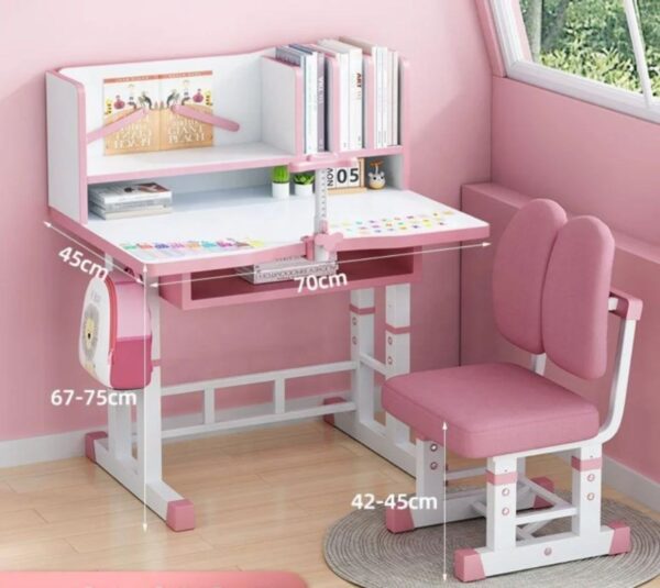 Scholastic Elite Adjustable Kids Study Desk & Chair Set