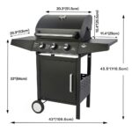 Precision Gas BBQ Grill with Side Shelves