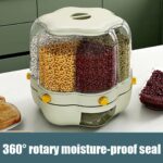 360° Rotating 6-Compartment Grain Dispenser