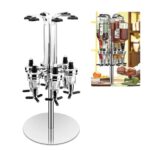 Bar Butler 6-Bottle Revolving Liquor Dispenser & Shot Station