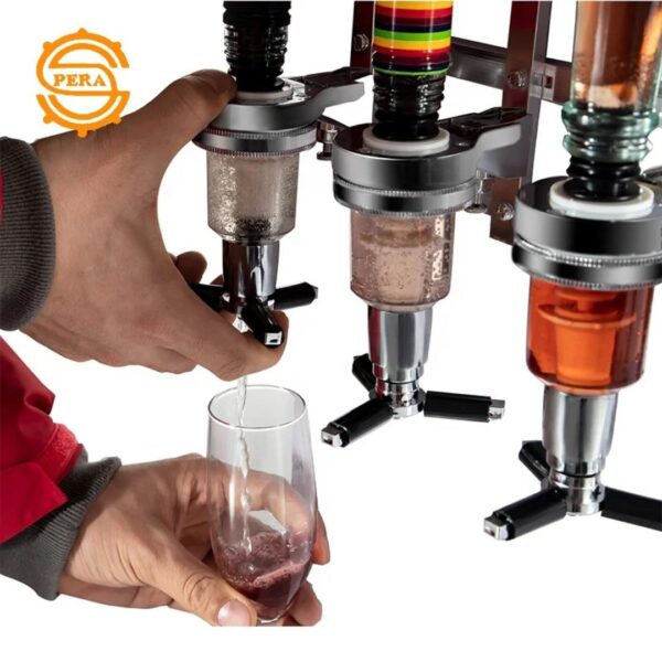 Bar Butler 6-Bottle Revolving Liquor Dispenser & Shot Station