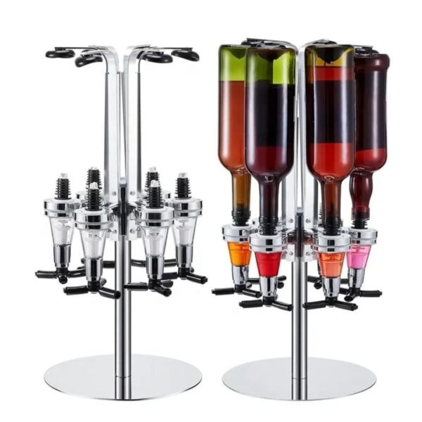 Bar Butler 6-Bottle Revolving Liquor Dispenser & Shot Station