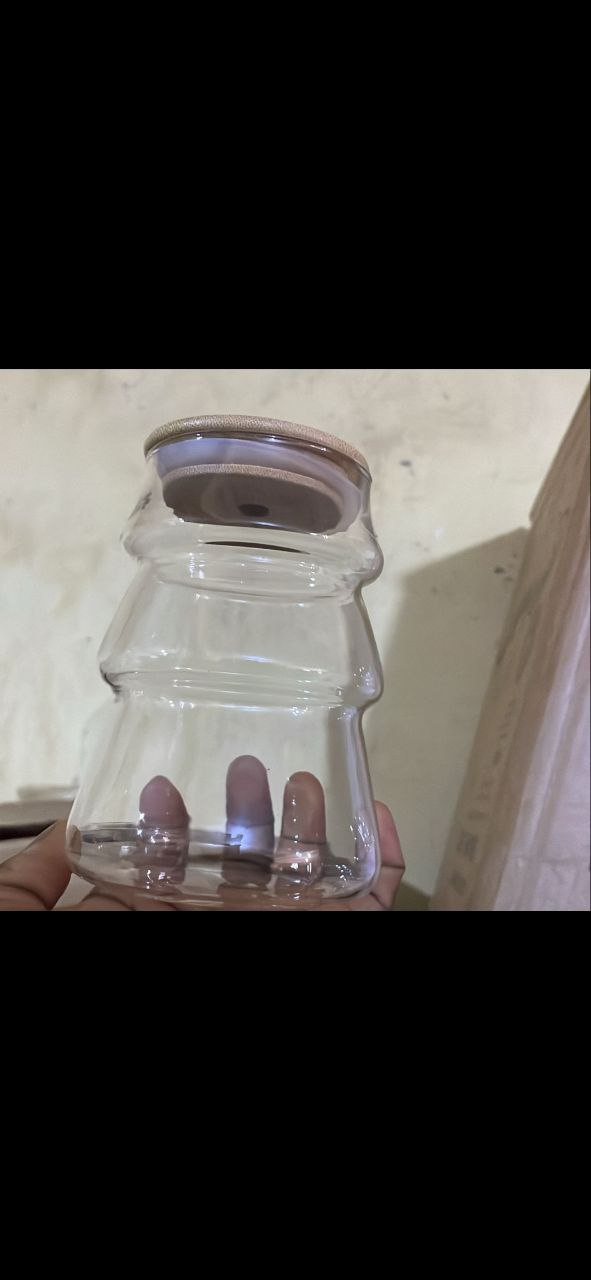 790ml Borosilicate Glass Storage Jar with Bamboo Lid