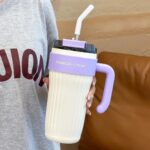 800ml Vacuum Insulated Tumbler with Handle & Straw