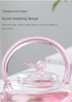 1.5L Heat-Resistant Borosilicate Glass Teapot with Butterfly Lid