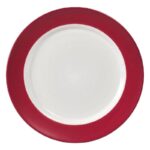 Red 16-Piece Stoneware Dinnerware Set