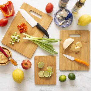 3-Piece Eco-Friendly Bamboo Cutting Board Set