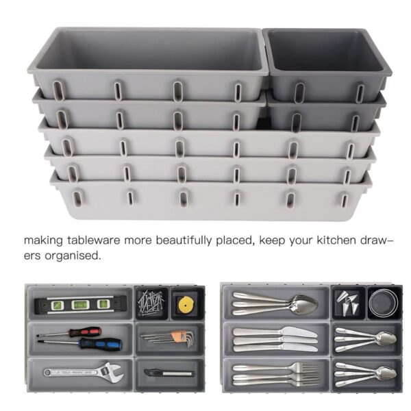 Expandable Multi-Section Drawer Organizer