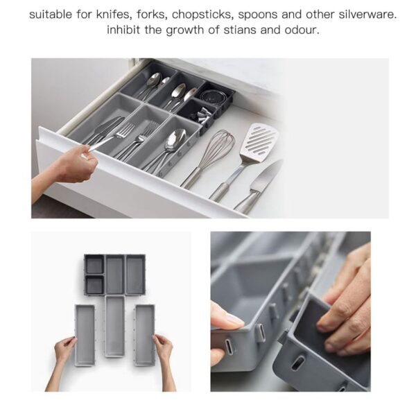 Expandable Multi-Section Drawer Organizer