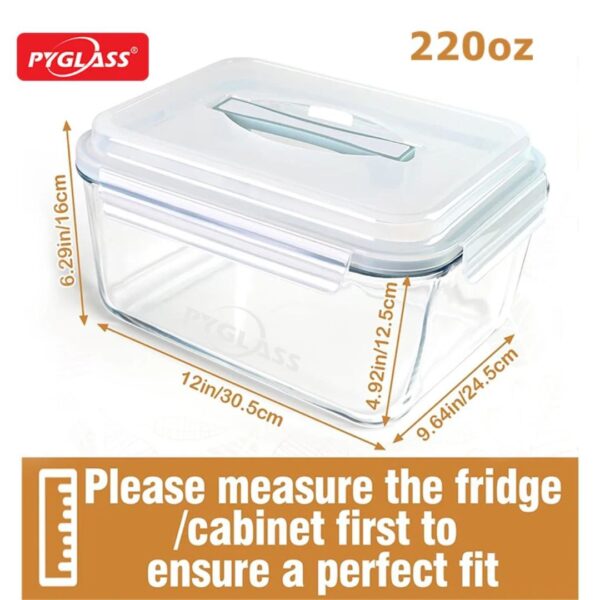 200oz (5.9L) Extra-Large Borosilicate Storage Bowl