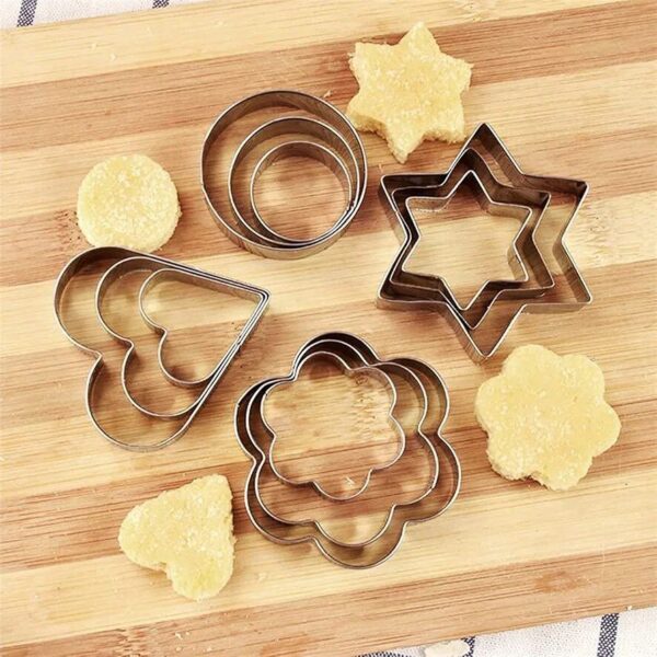 12-Piece Multi-Shape Cookie Cutter Set