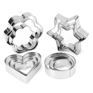 12-Piece Multi-Shape Cookie Cutter Set