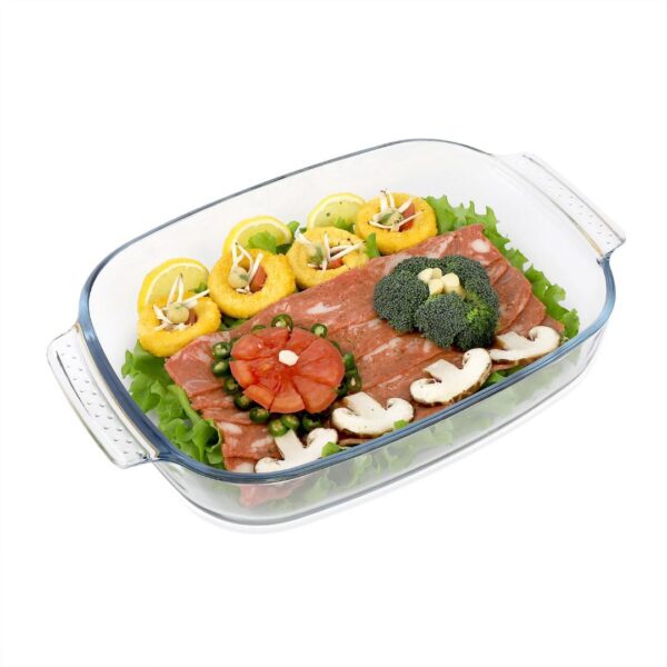 Precision Rectangular Borosilicate Baking & Roasting Dish