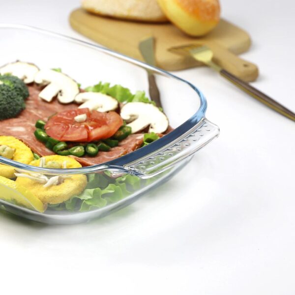 Precision Rectangular Borosilicate Baking & Roasting Dish