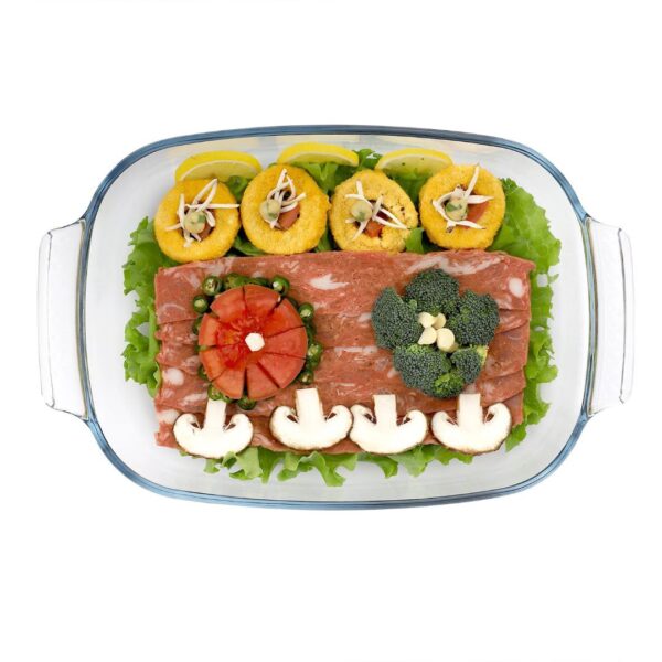 Precision Rectangular Borosilicate Baking & Roasting Dish