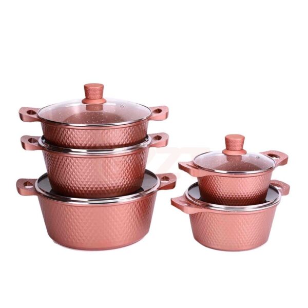 RealChef 10-Piece Professional Forged Granite Cookware Set