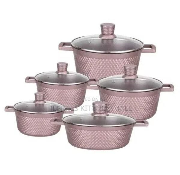 RealChef 10-Piece Professional Forged Granite Cookware Set