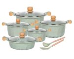 MGC™ Make Grace Cooker 5-Piece Elite Die-Cast Marble Cookware Set