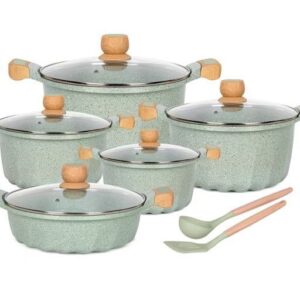 MGC™ Make Grace Cooker 5-Piece Elite Die-Cast Marble Cookware Set