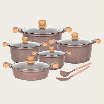 MGC™ Make Grace Cooker 5-Piece Elite Die-Cast Marble Cookware Set
