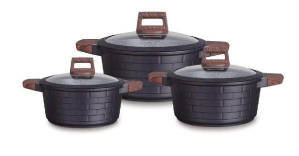 Space-Save Block 5-Piece High-Performance Cookware Set