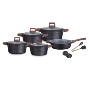 Space-Save Block 5-Piece High-Performance Cookware Set