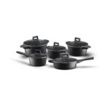 Space-Save Block 5-Piece High-Performance Cookware Set