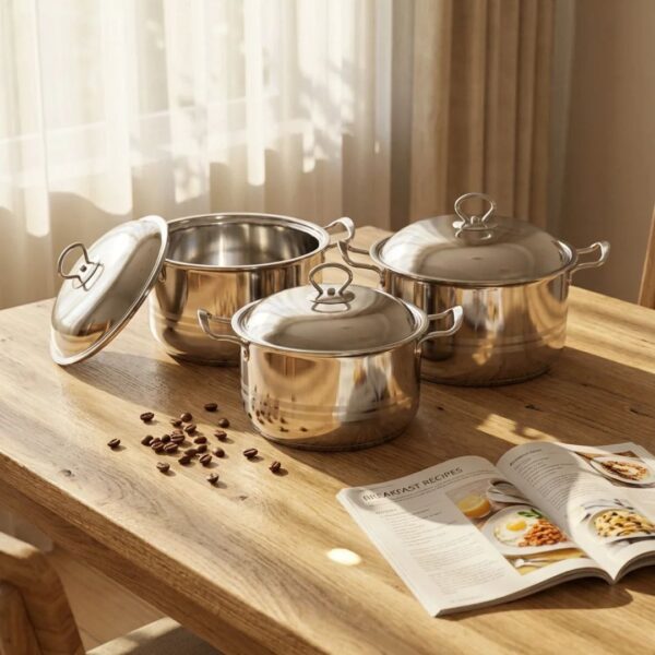 Steel-Prime Elite 3-Piece Professional Stainless Steel Set