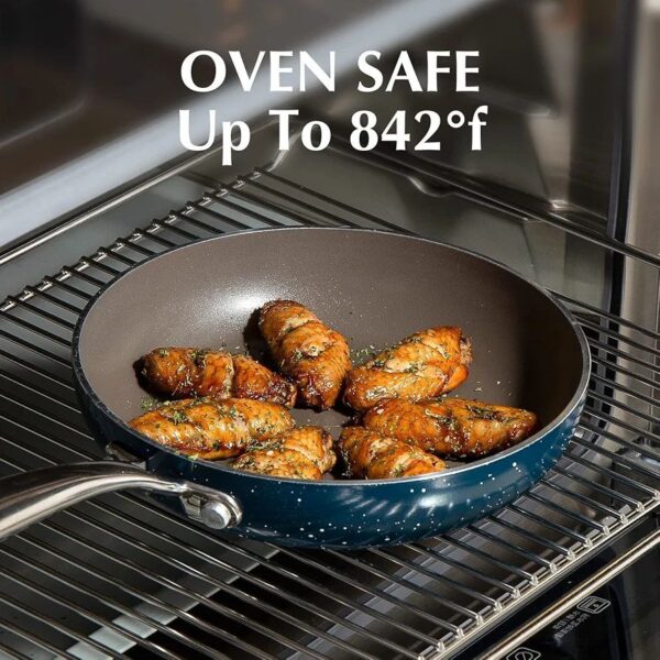 3-Piece "Eco-Crystal" Ceramic Skillet Set