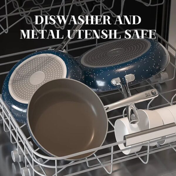 3-Piece "Eco-Crystal" Ceramic Skillet Set