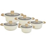 10-Piece Professional Luxury Granite-Coated Cookware Set