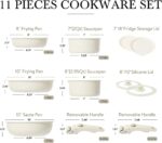 11-Piece "Space-Sync" Modular Ceramic Cookware Set